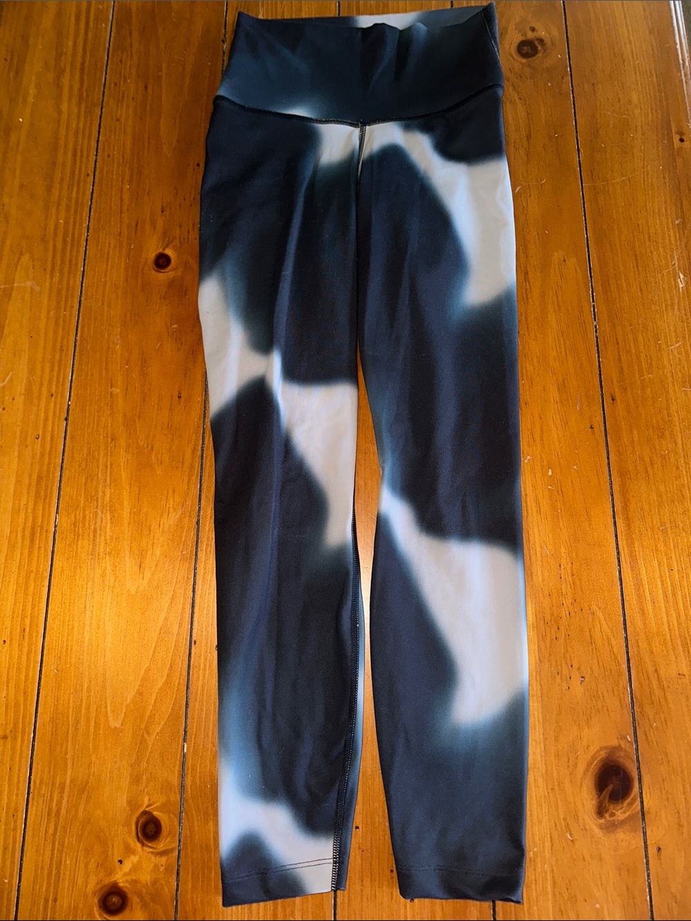 Nike Black & White Tie-Dye Leggings